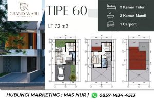 grand waru residence tipe 60 siteplan