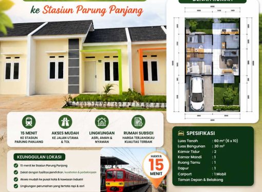 Pesona Kahuripan 18 – Rumah Subsidi di Parung Panjang, Bogor
