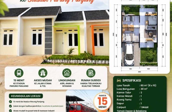 Pesona Kahuripan 18 – Rumah Subsidi di Parung Panjang, Bogor