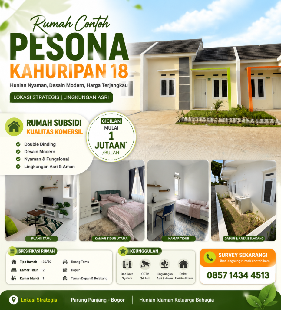 rumah contoh pesona kahuripan 18