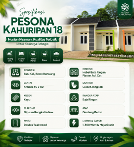spesifikasi pesona kahuripan 18