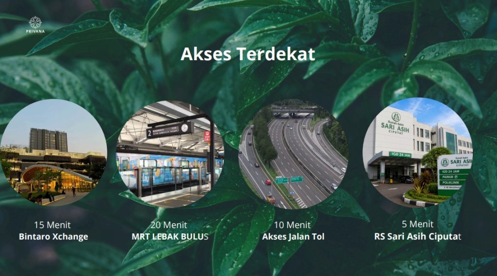 akses privana houses pamulang