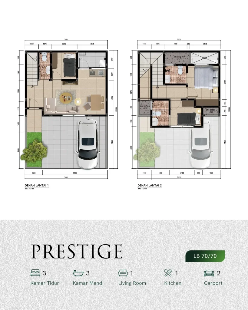 chatra kemang - denah prestige
